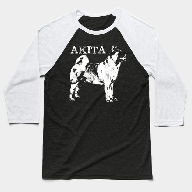 American Akita Baseball T-Shirt by Nartissima